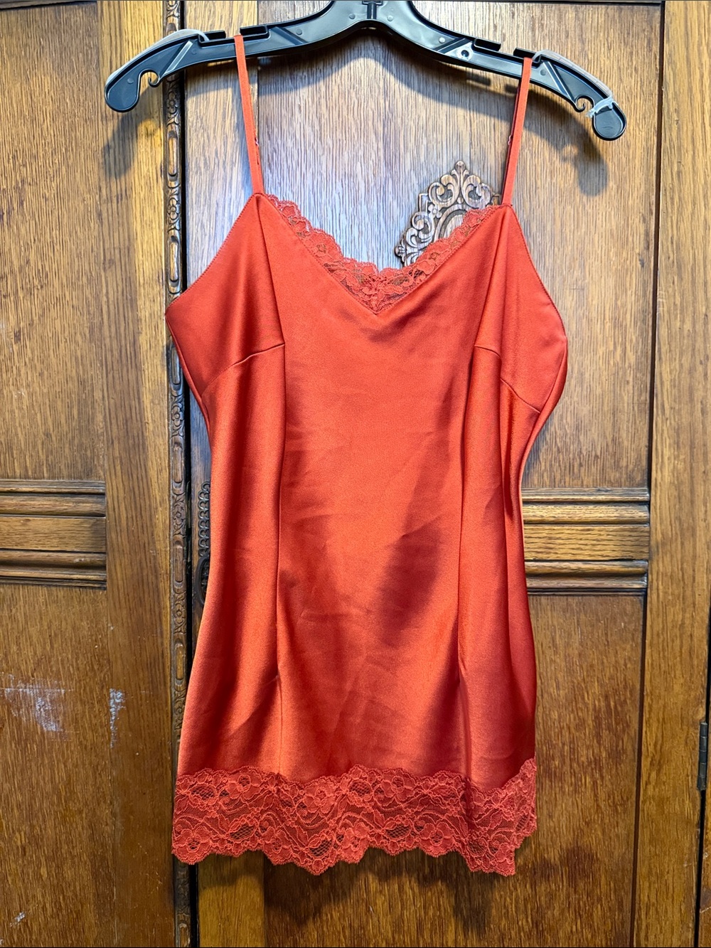 Caslon Rusty colored  Satin Lace-Trim Camisole